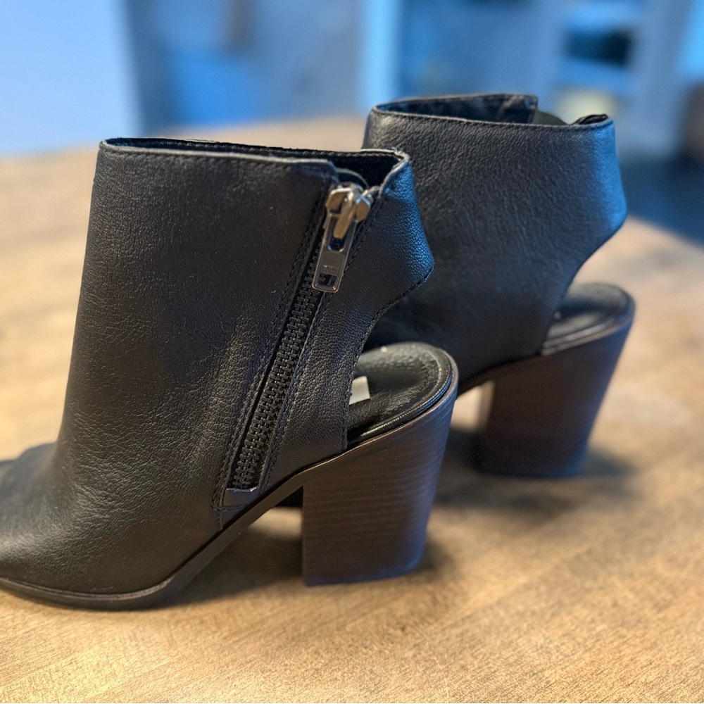 Black Leather Ankle Boots